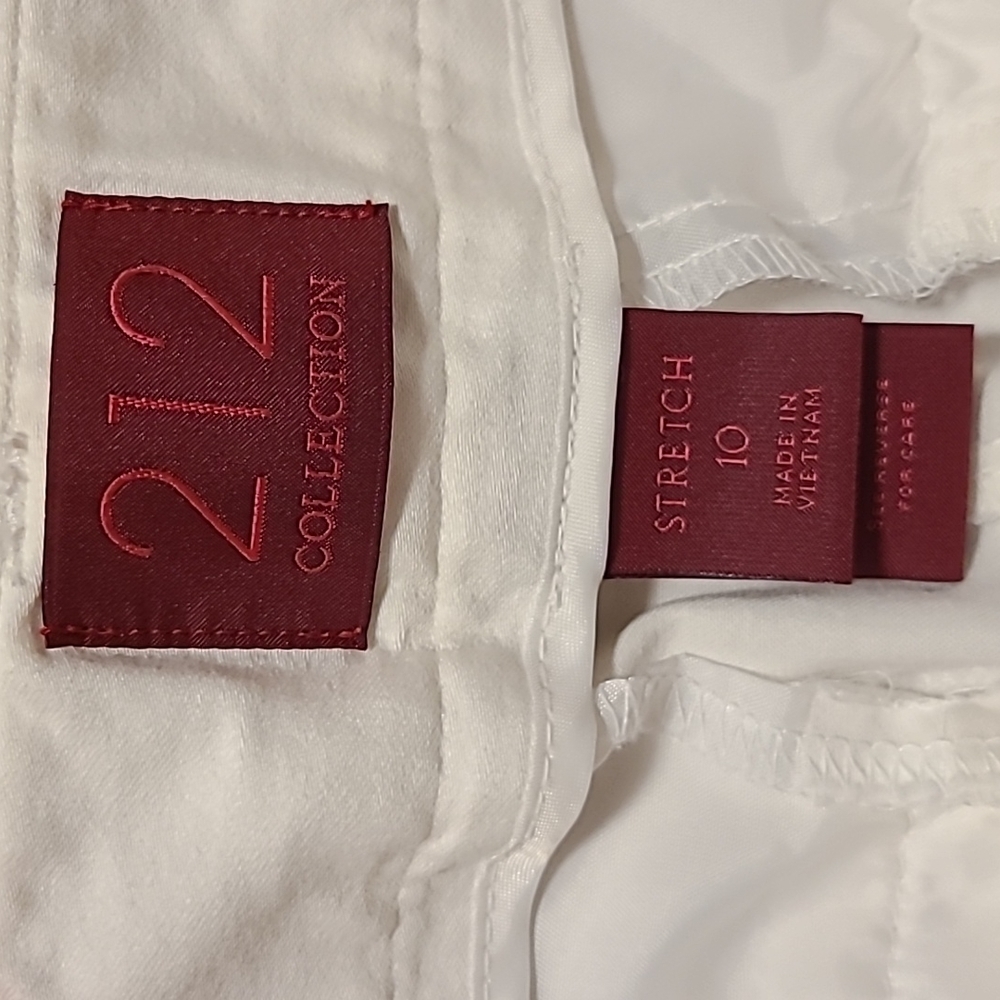 212 Collection White Strtech Capri Pants - Picture 4 of 8